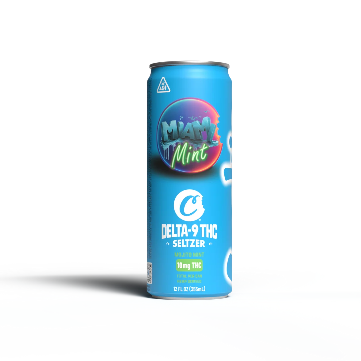 Cookies - Delta 9/THC Seltzer Can 10mg - Miami Mint - 4 Pack