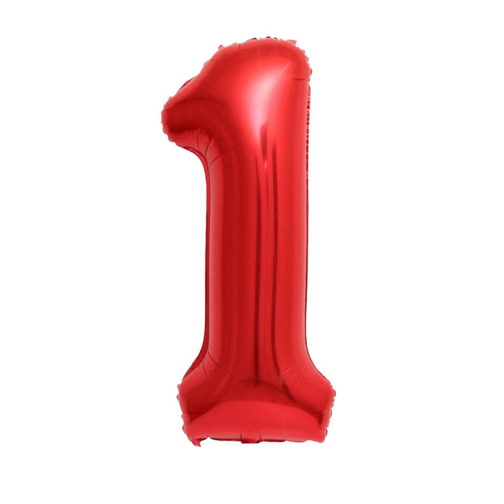 Red Number Balloon