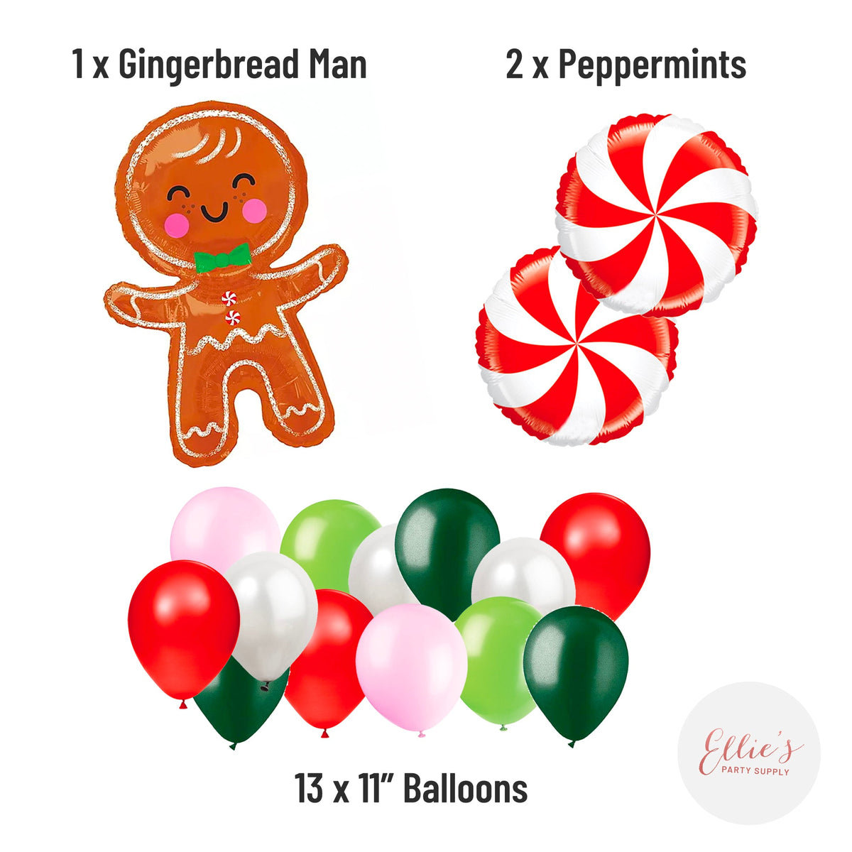 Gingerbread Man Balloon Bouquet