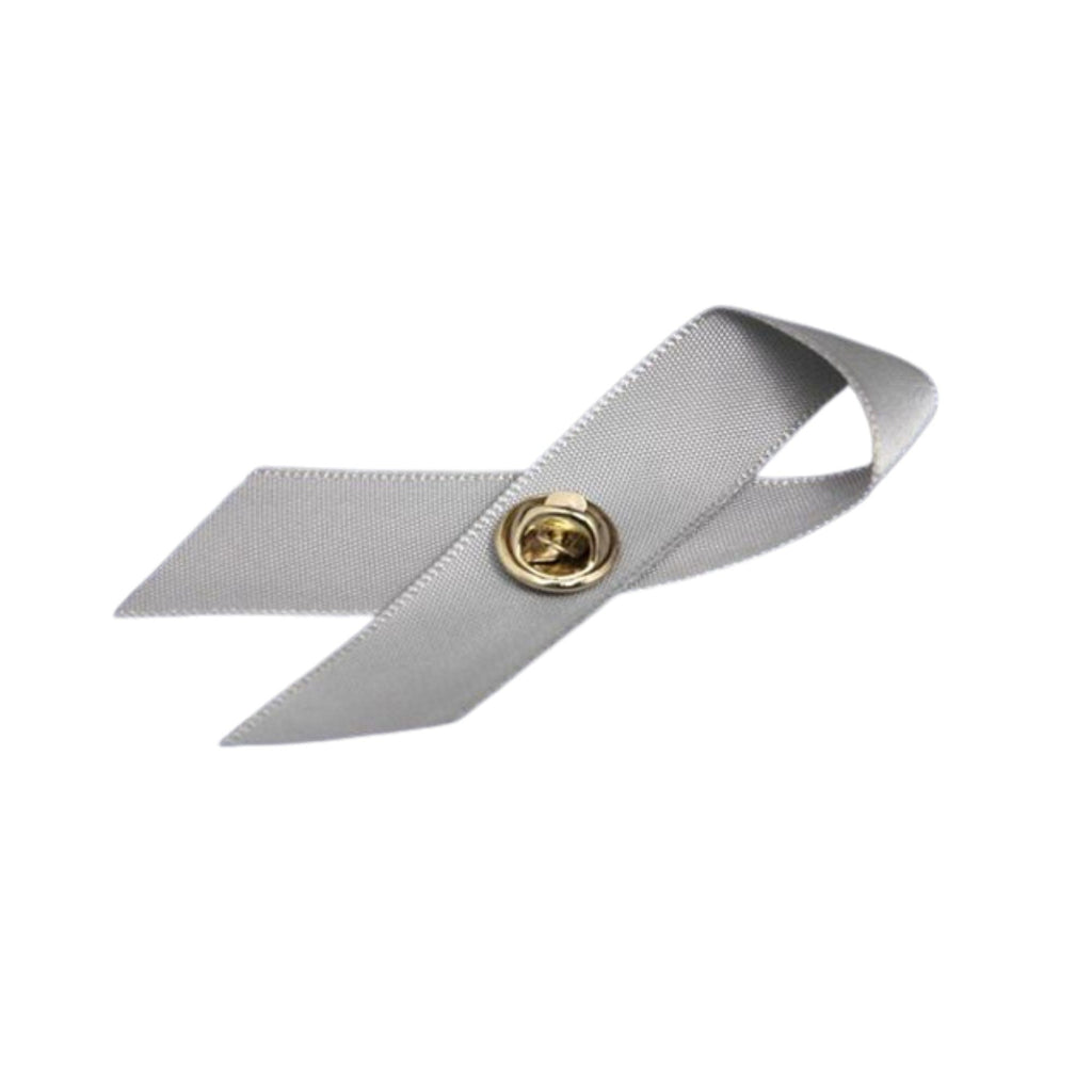 10/25/100/500 Pack Gray Satin Ribbon Pins