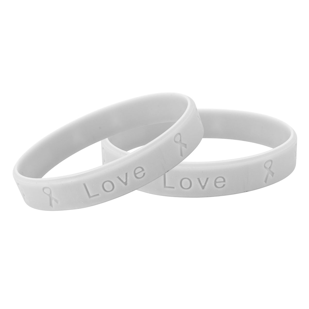 5/10/50/100 Gray Silicone Bracelets