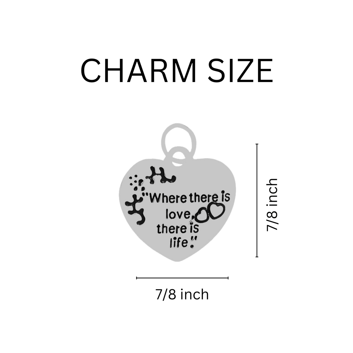 Teal & Purple Ribbon Where There is Love Bracelets