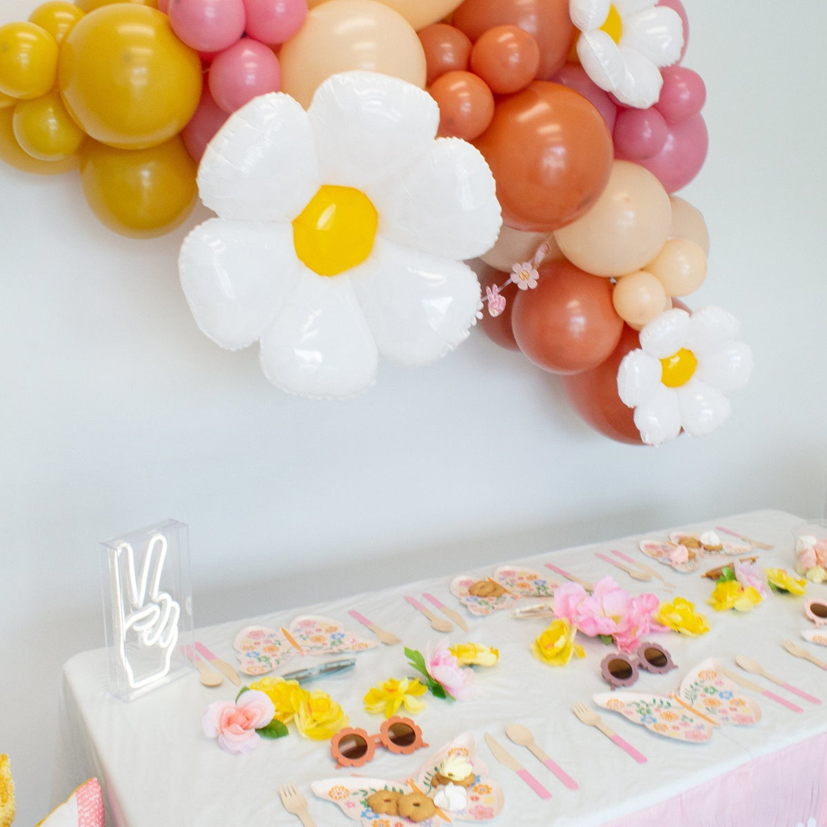 Groovy Balloon Garland Kit – Retro Party Decor