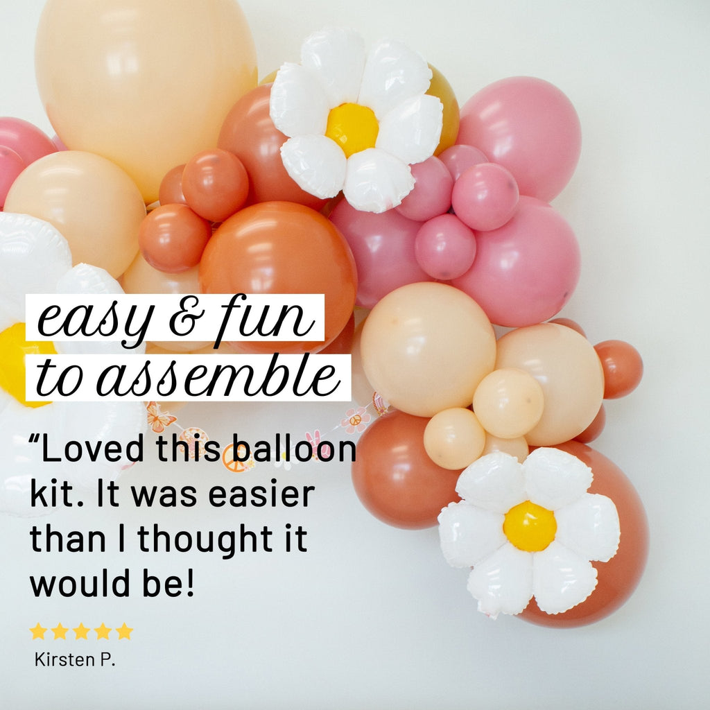 Groovy Balloon Garland Kit – Retro Party Decor