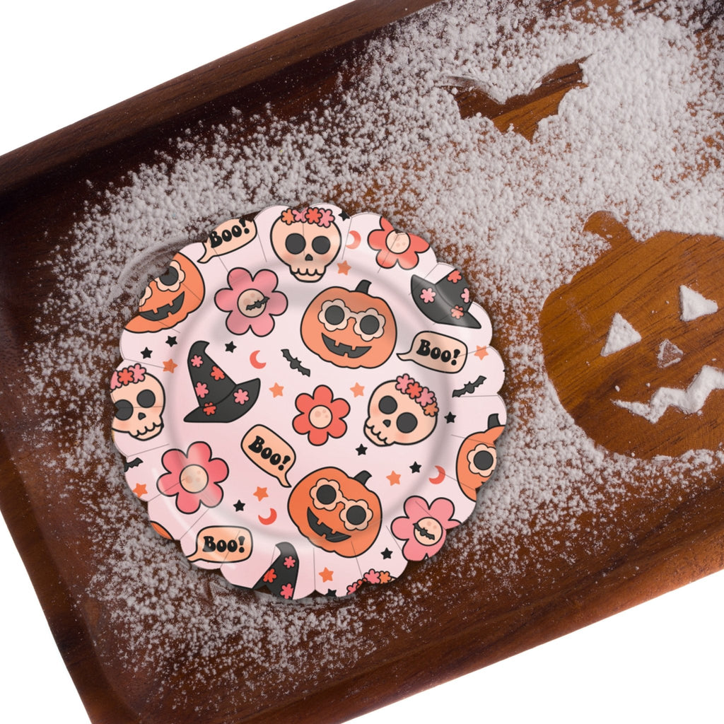 Groovy Halloween Icon Plates
