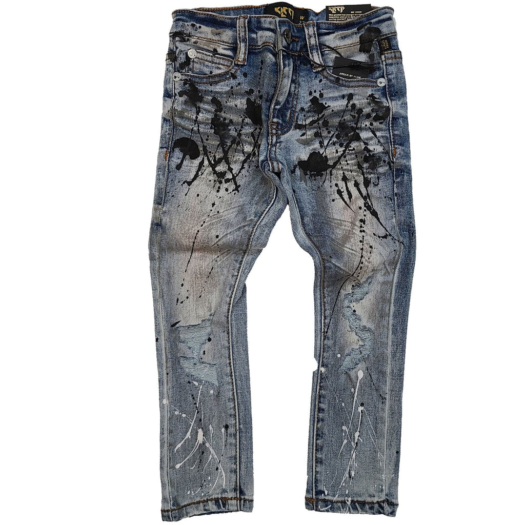 DOVE Kid's Washed Stretching Denim Pants