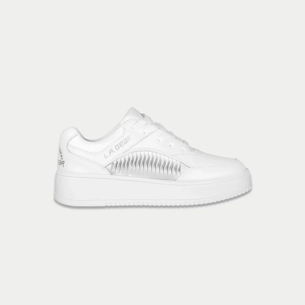 LA Gear Kids Flame Lowtop | White