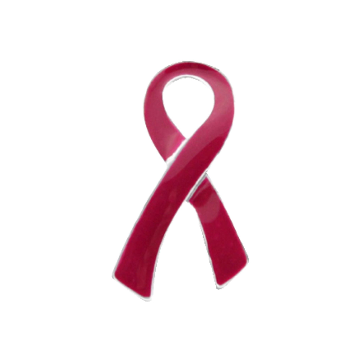 1/10/25/100 Bulk Large Burgundy Ribbon Pins