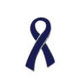 1/10/25/100 Bulk Large Flat Dark Blue Ribbon Pins
