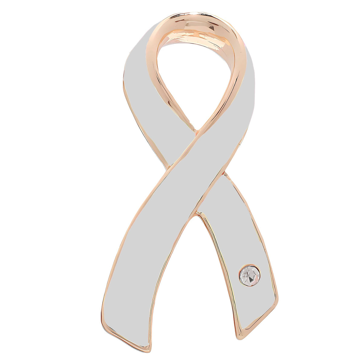 5/10/25/100 Bulk Large White Ribbon Awareness Pins