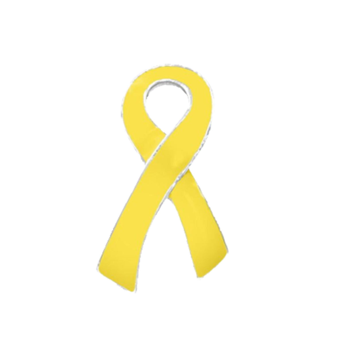 1/10/25/100 Bulk Large Yellow Ribbon Pins