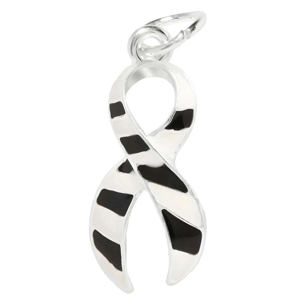 5/10/25/100 Bulk Large Zebra Print Ribbon Charms