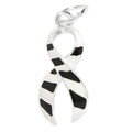 5/10/25/100 Bulk Large Zebra Print Ribbon Charms