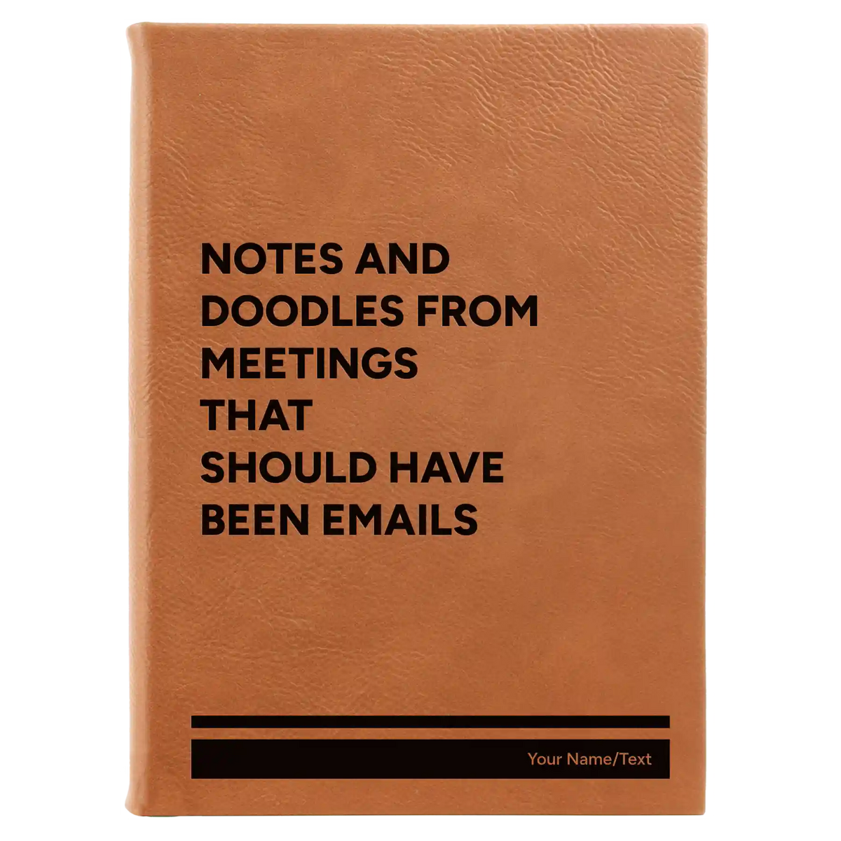 Personalized Notes and Doodles From Meetings Leatherette Journal (large) | Rawhide