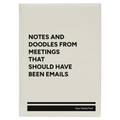 Personalized Notes and Doodles From Meetings Leatherette Journal (large) | White