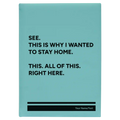 Personalized Wanted to Stay Home Leatherette Journal (large) | Teal