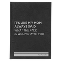 Personalized Mom Always Said Leatherette Journal (large) | Black/Silver