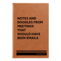 Personalized Notes and Doodles From Meetings Leatherette Journal (small) | Rawhide