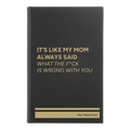 Personalized Mom Always Said Leatherette Sketch Book (small) | Black/Gold