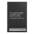 Personalized Mom Always Said Leatherette Sketch Book (small) | Black/Silver