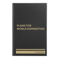 Personalized World Domination Leatherette Journal (small) | Black/Gold