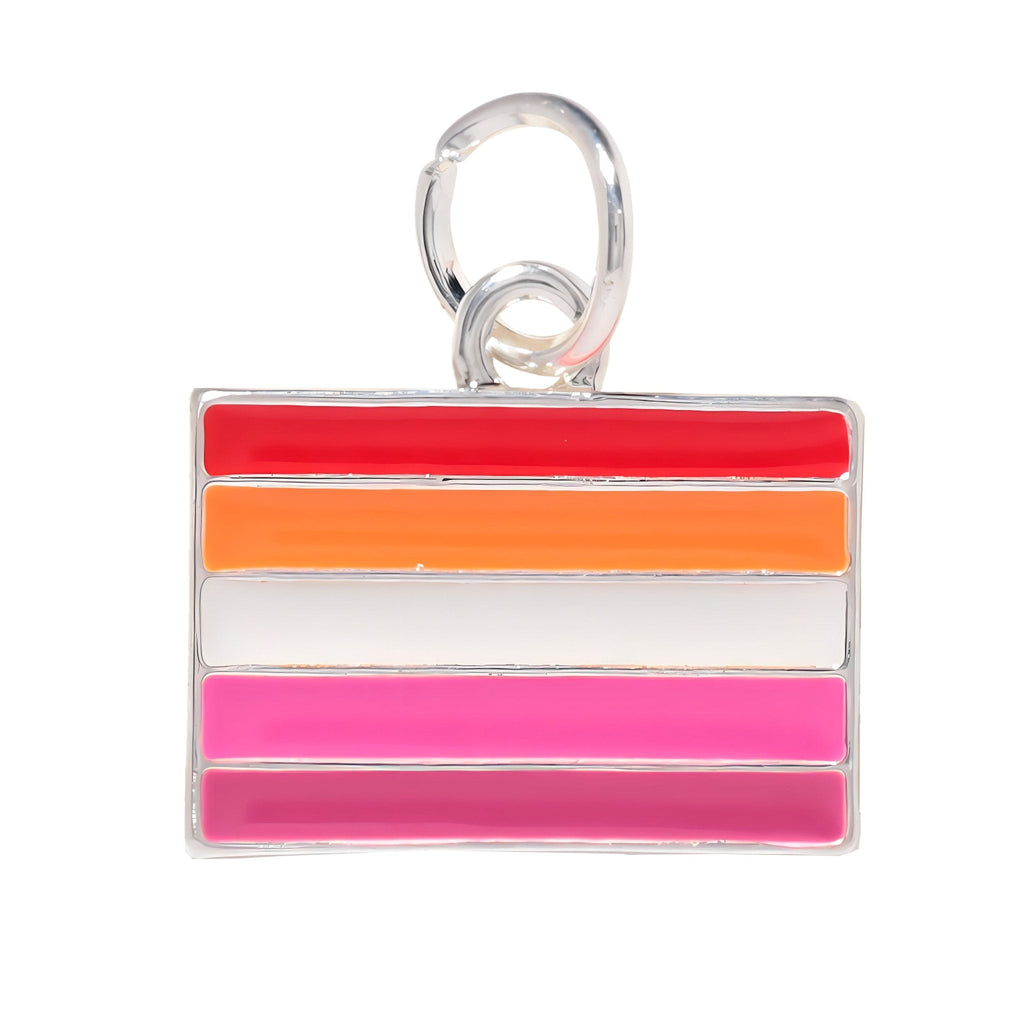 5/10/25/100 Bulk Lesbian Sunset Flag Charms