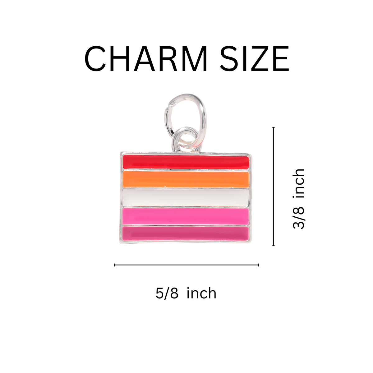 Lesbian Sunset Flag Hanging Charms