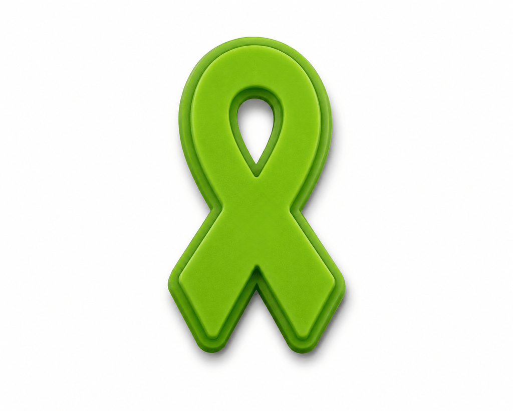 1/10/50/100 Bulk Lime Green Ribbon Silicone Pins