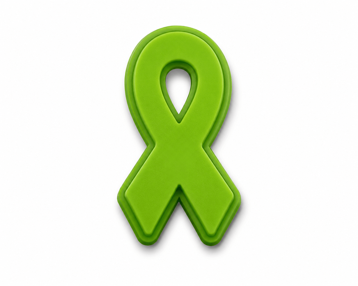 1/10/50/100 Bulk Lime Green Ribbon Silicone Pins