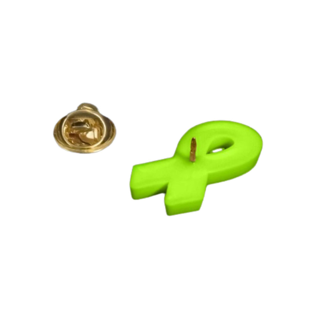 1/10/50/100 Bulk Lime Green Ribbon Silicone Pins