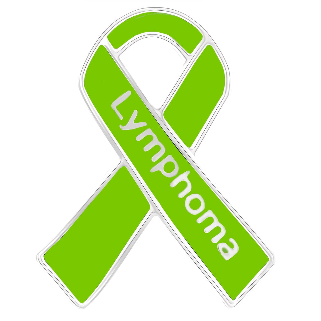 1/10/25/100 Bulk Lymphoma Awareness Ribbon Pins