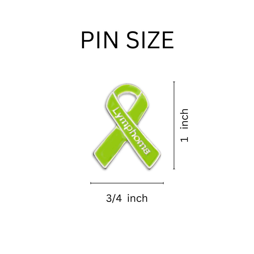 1/10/25/100 Bulk Lymphoma Awareness Ribbon Pins