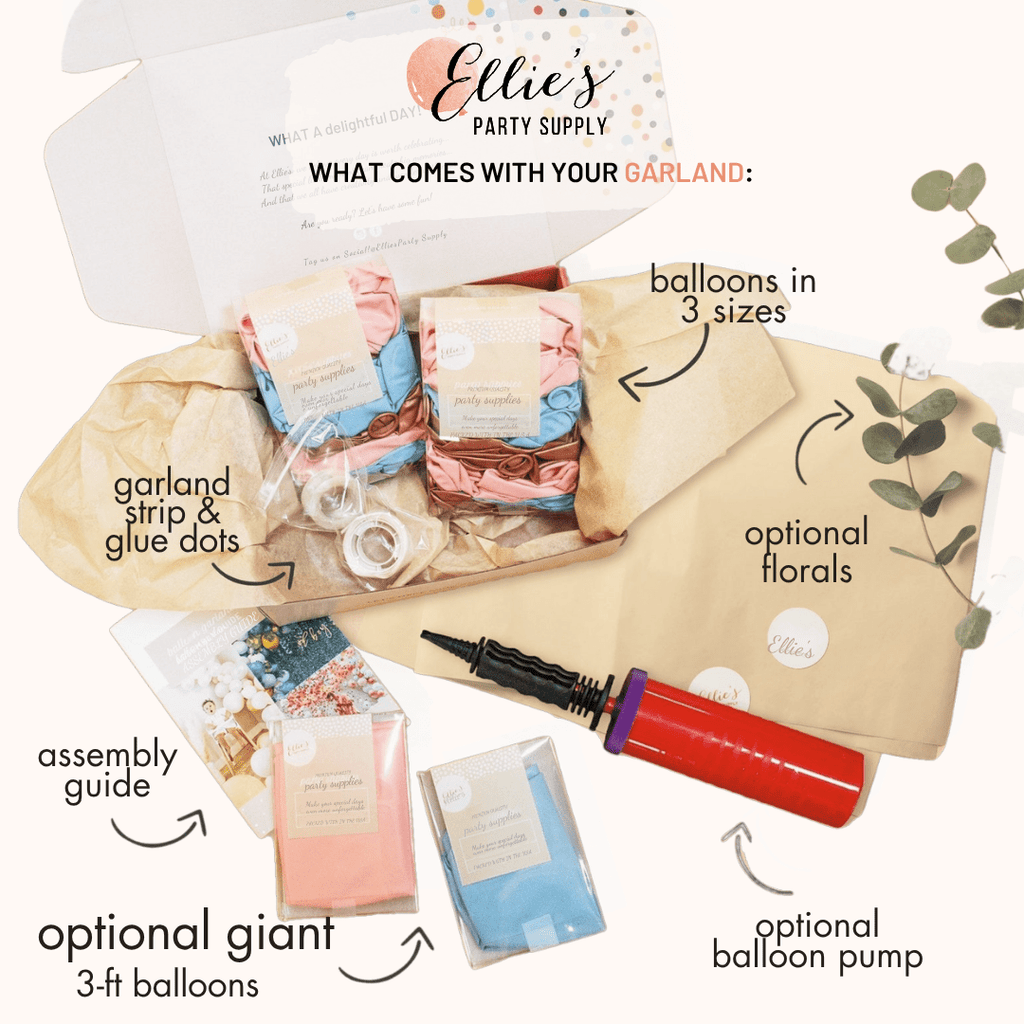 Rose Gold & Sage Christmas Balloon Garland Kit