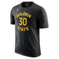 Men's Jordan Brand Stephen Curry Black Golden State Warriors Statement Edition Name & Number T-Shirt