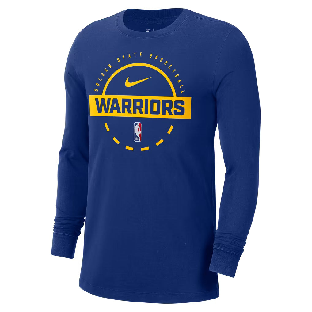 Men's Nike Black Golden State Warriors Authentic Long Sleeve Practice T-Shirt