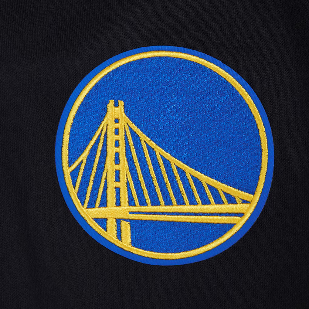 Men's Pro Standard Black Golden State Warriors Paint the City Drop Shoulder Sweatshirt