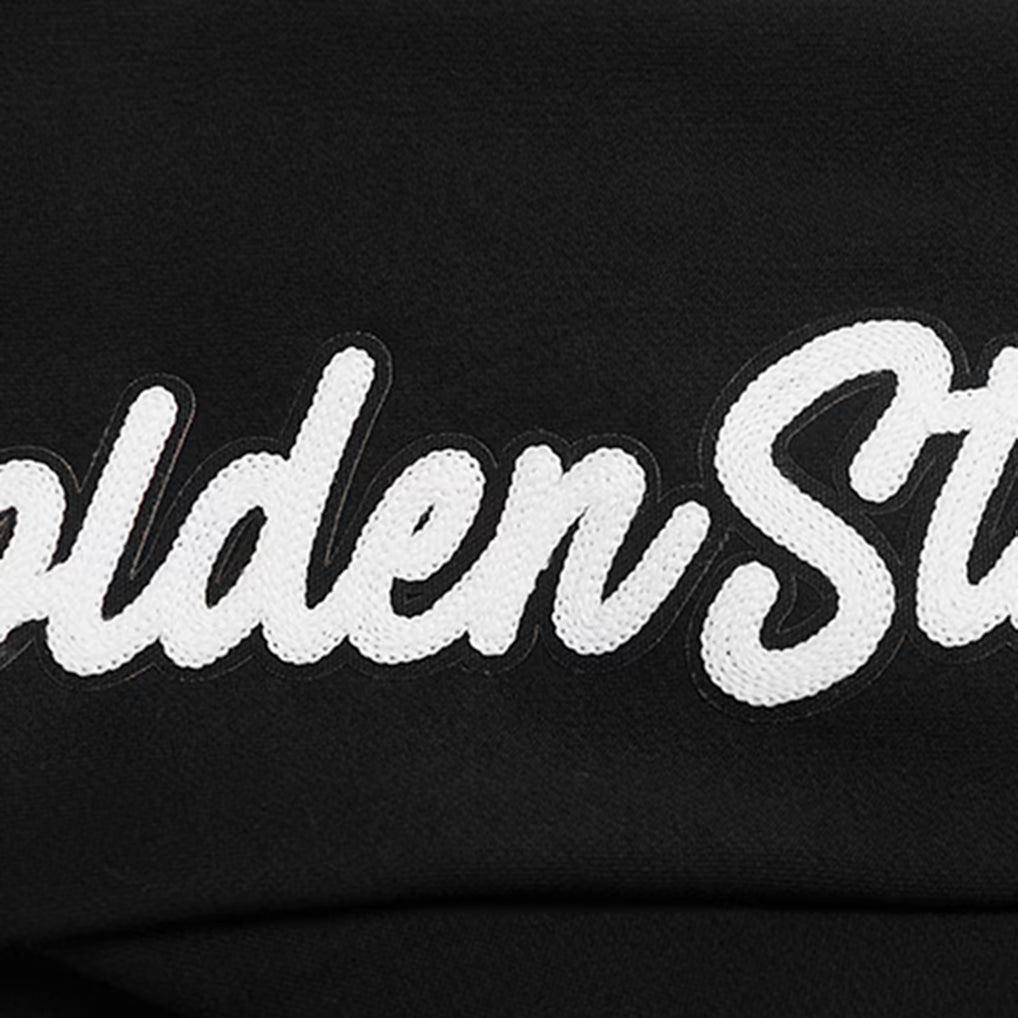 Men's Pro Standard Black Golden State Warriors Paint the City Drop Shoulder Sweatshirt