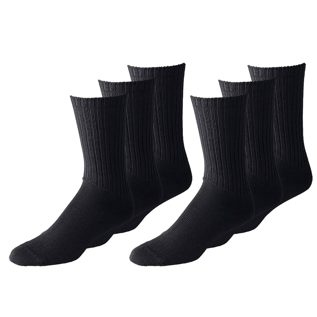 18 Pair Soft Cotton Crew Socks Ultimate Comfort & Durability