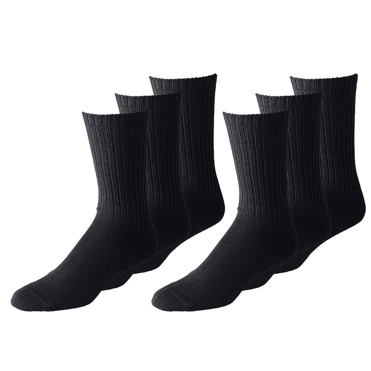 144 Pairs Qraftsy Men's Athletic Crew Socks - Bulk Wholesale Packs - Any Shoe Size