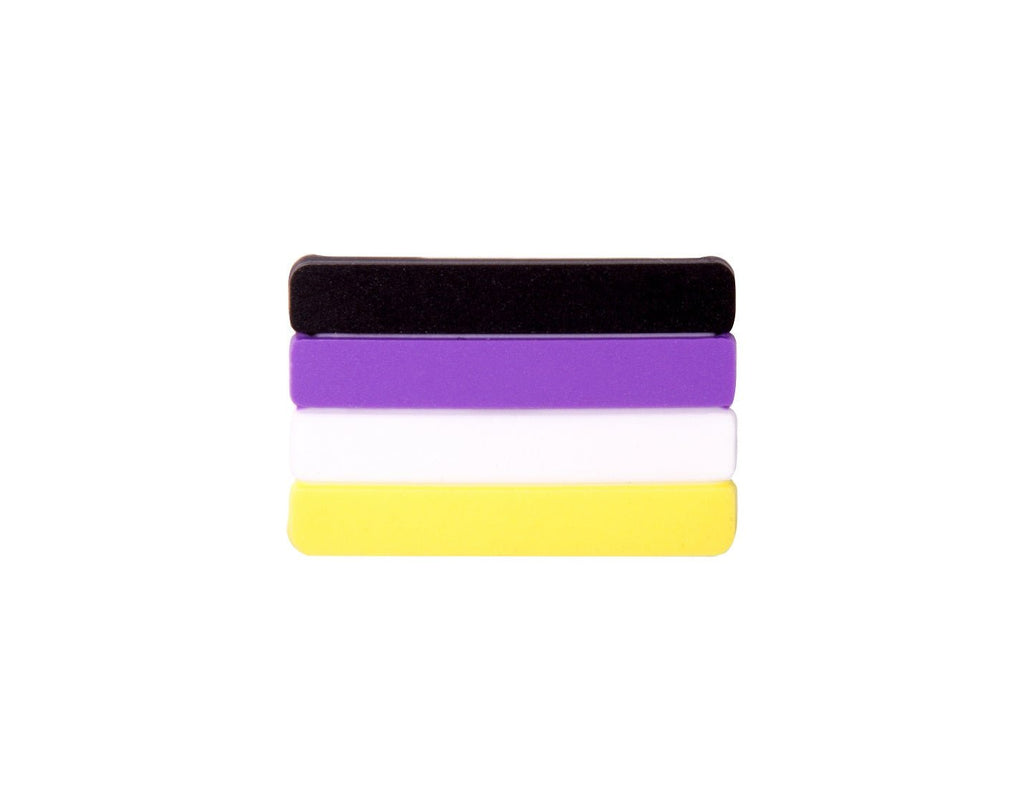 10/21/100/500 Non-Binary Flag Silicone Pins