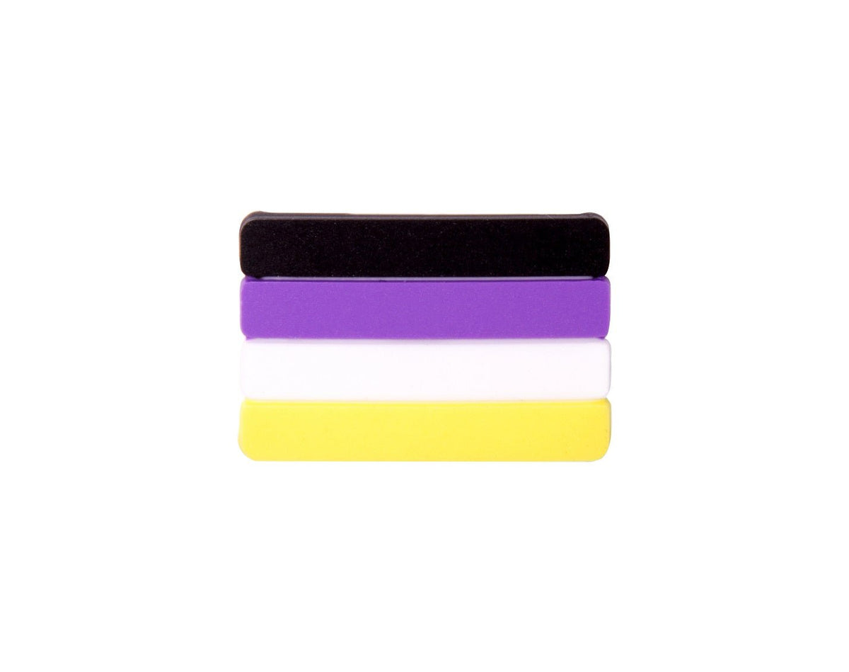 10/21/100/500 Non-Binary Flag Silicone Pins