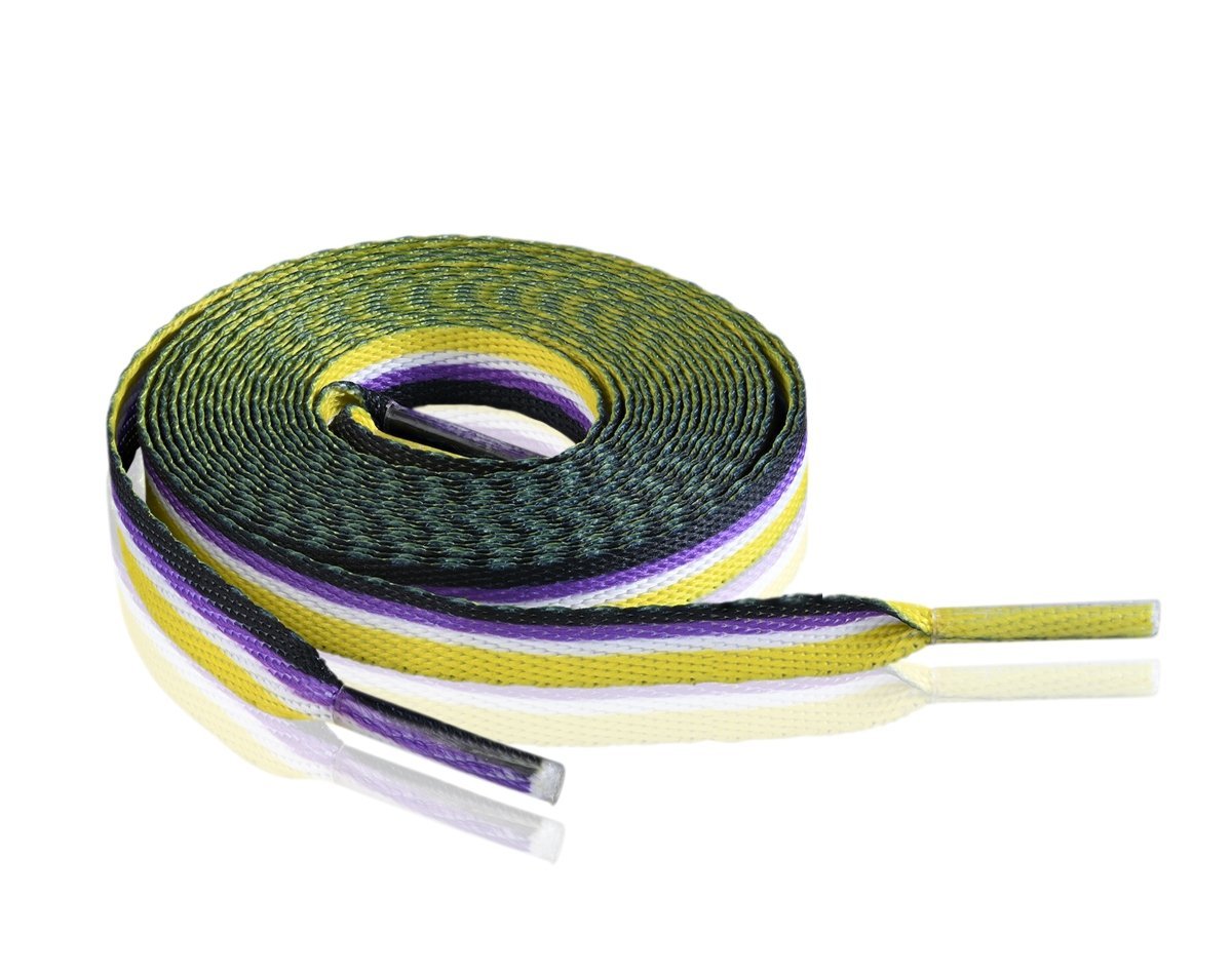 5/10/25/100 Pairs Nonbinary Flag Shoe Laces