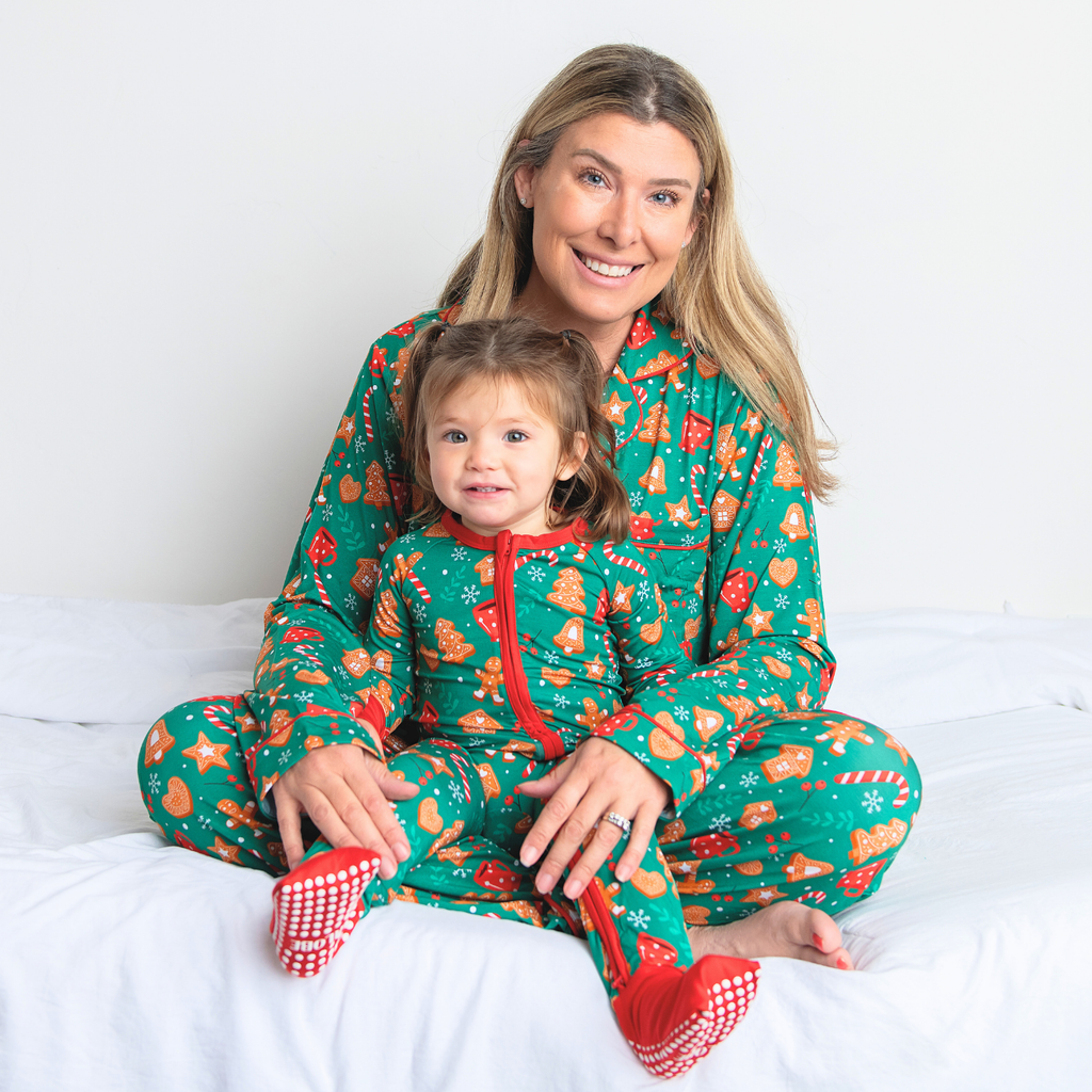 Button-up Luxe Bamboo Christmas Pajamas