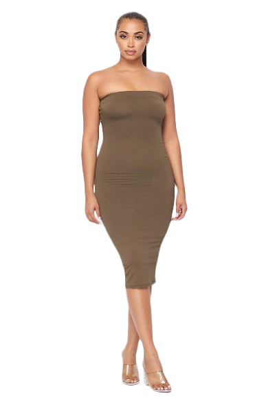 Tube Dress - Olive