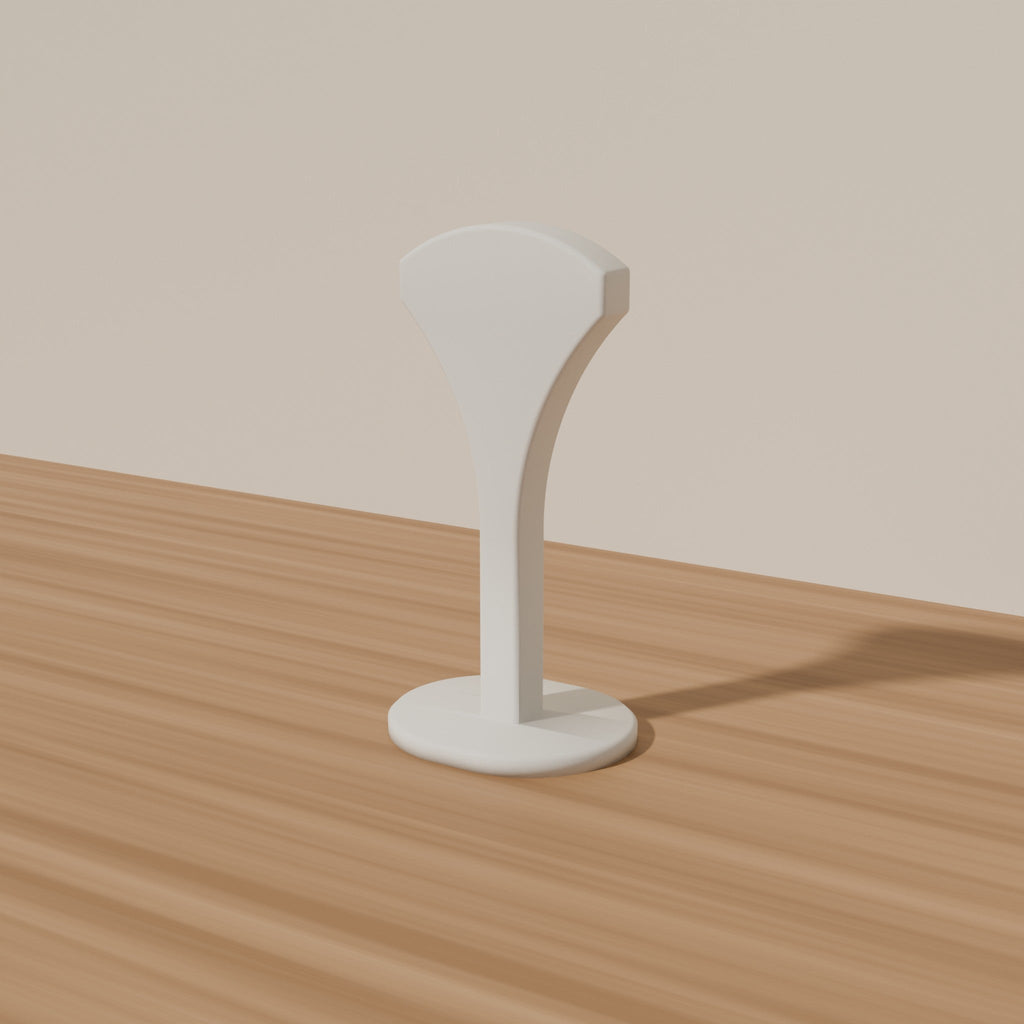 Arc Headphone Stand — 3D Printed, White