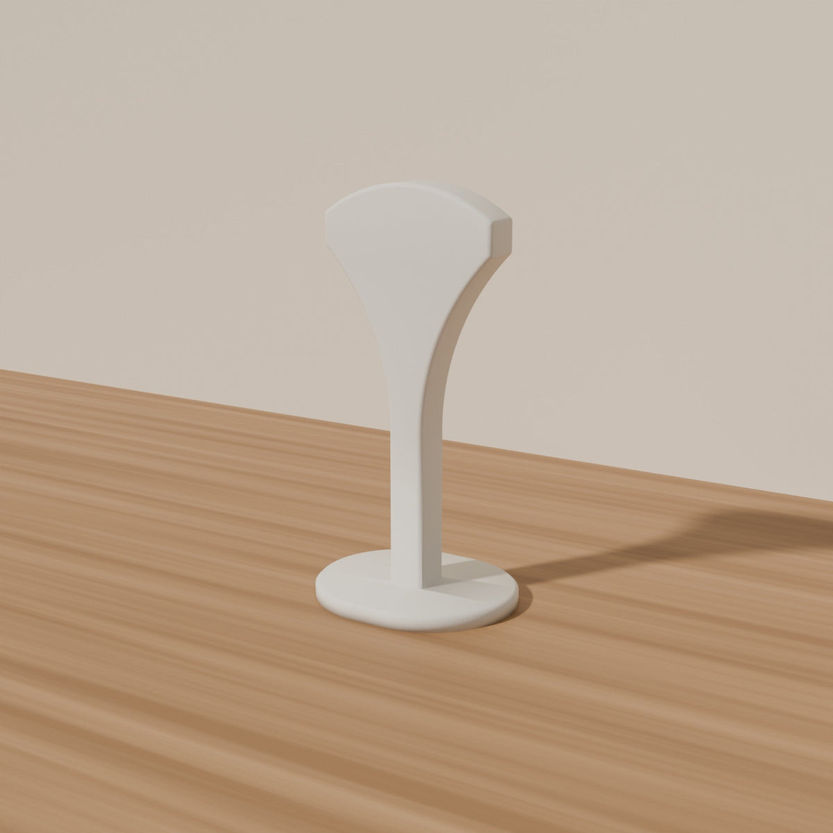Arc Headphone Stand — 3D Printed, White