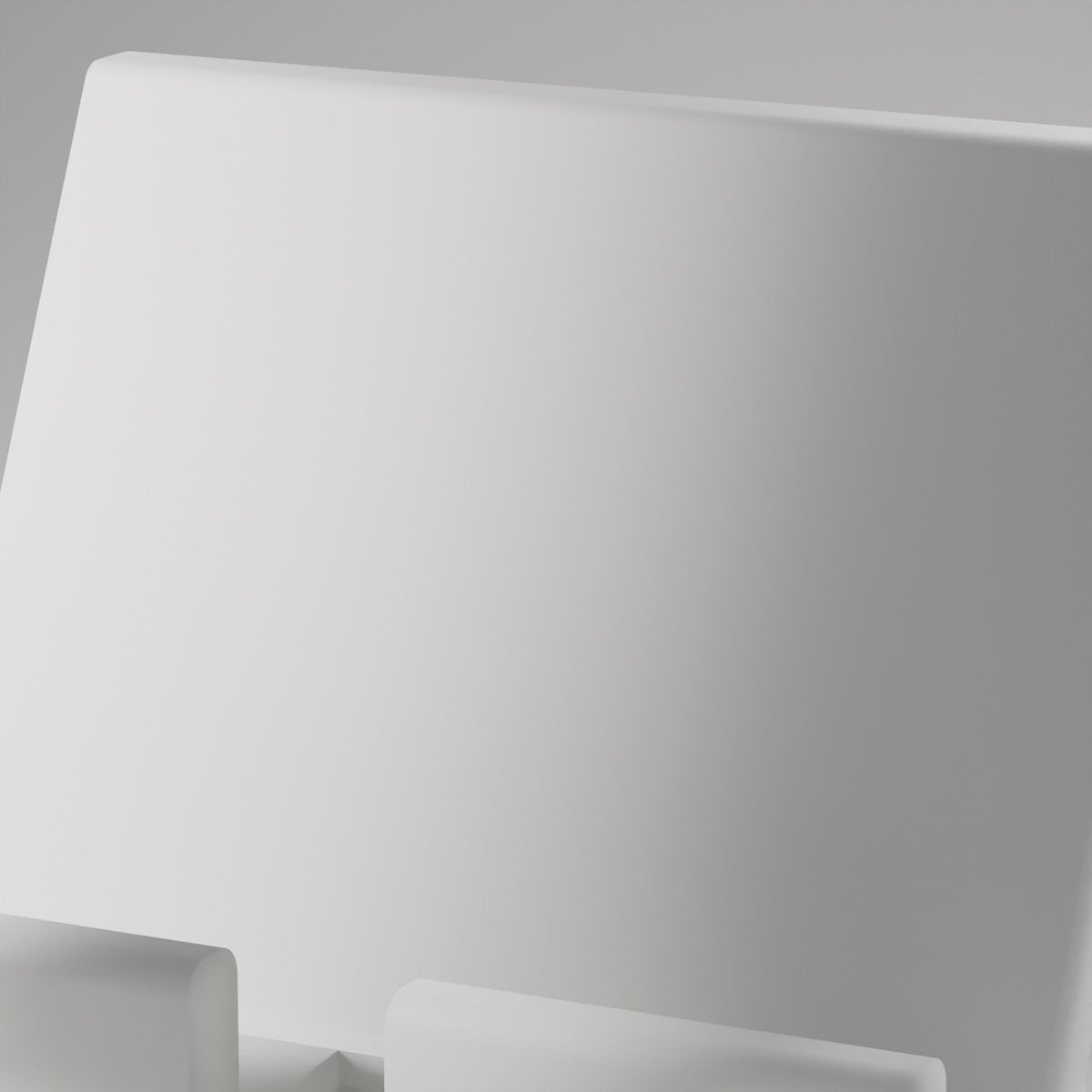 Phone & Tablet Dock — 3D Printed Phone Stand, White