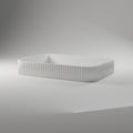 Fluted Valet Tray — 3D Printed, Matte White