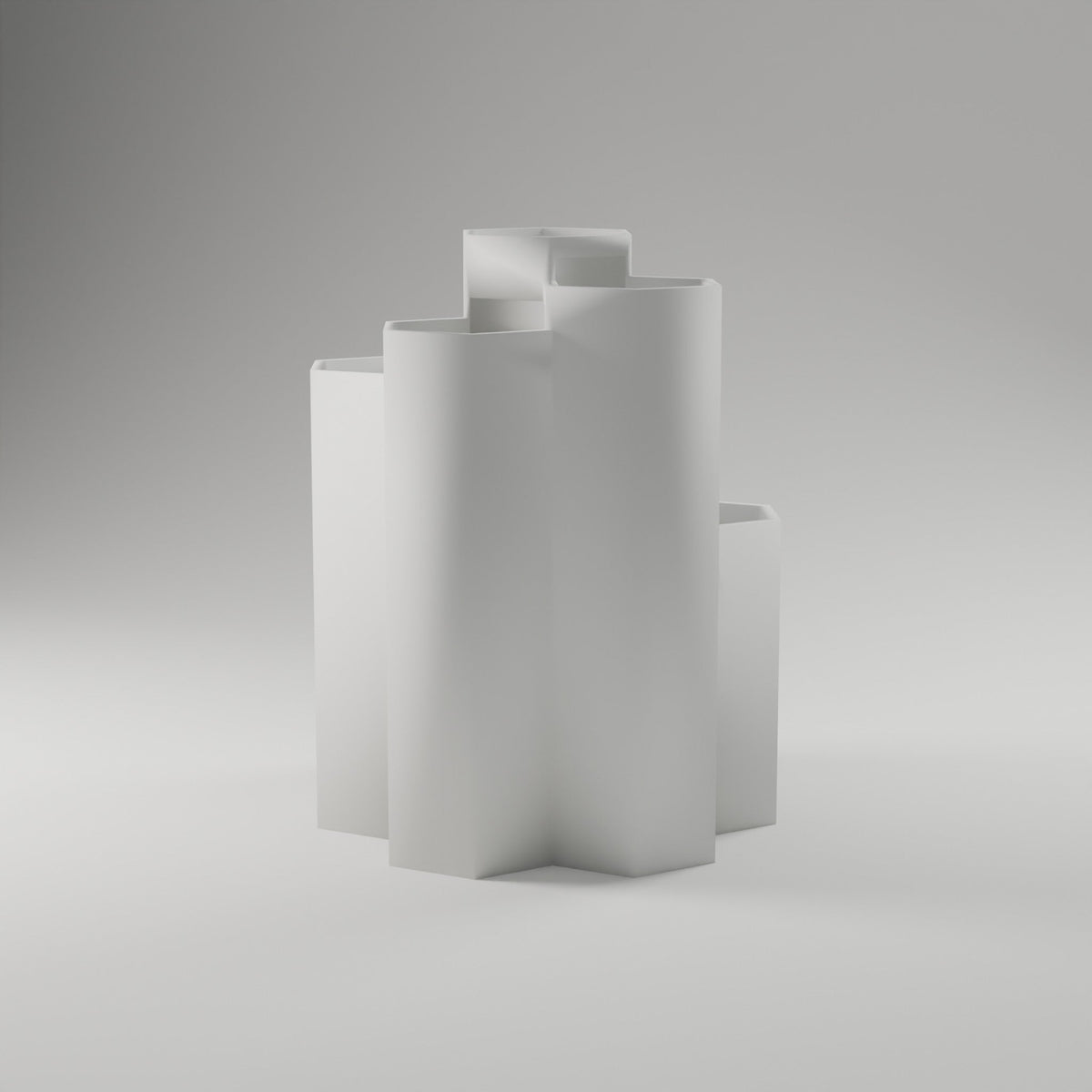 Honeycomb Pen Holder — 3D Printed, White