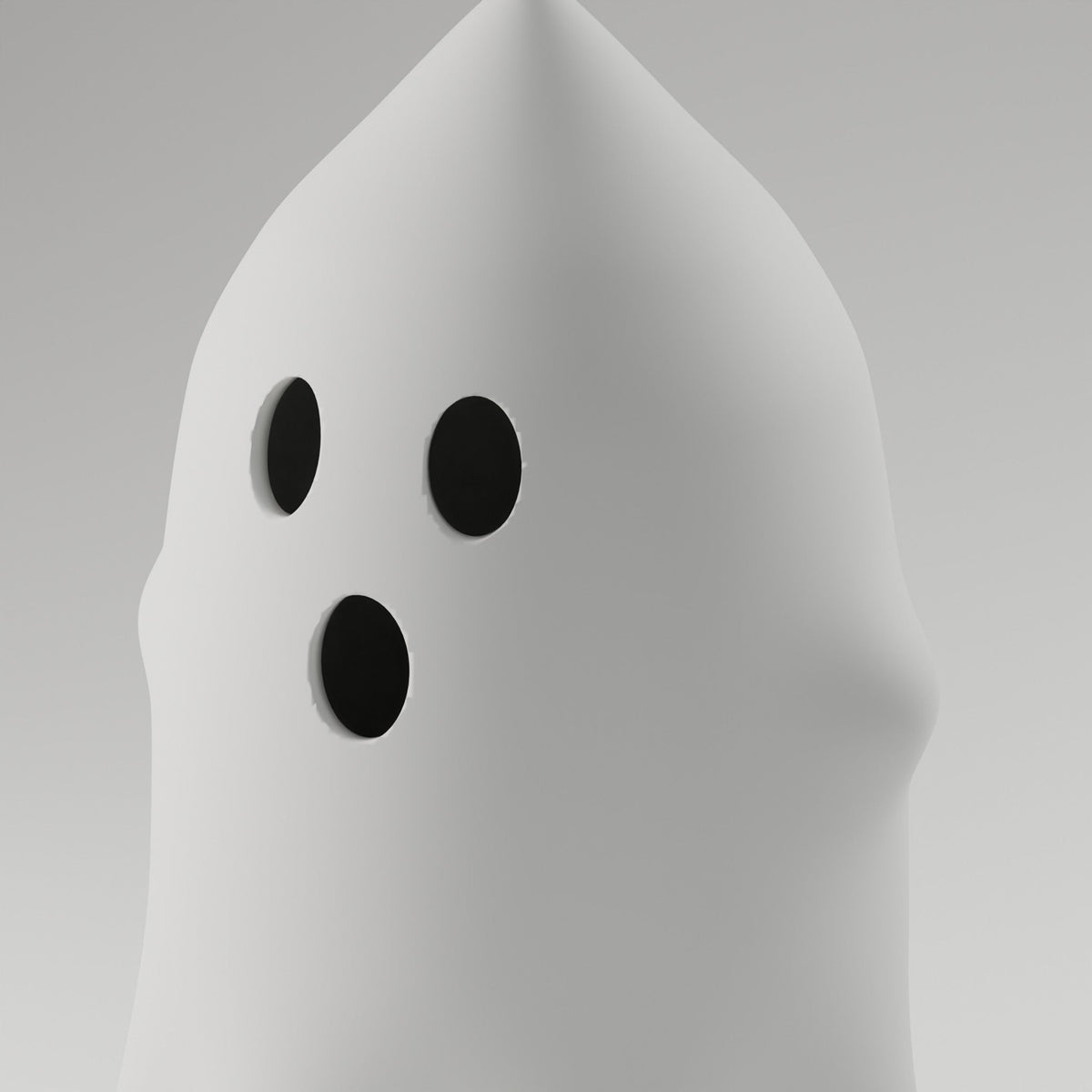 Ghost Luminary — 3D Printed Ghost Lantern, White